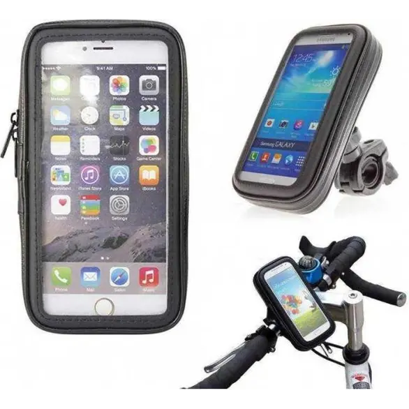 Uchwyt na telefon komórkowy do 6 cali na rowerze wodoodporny smartfon z...