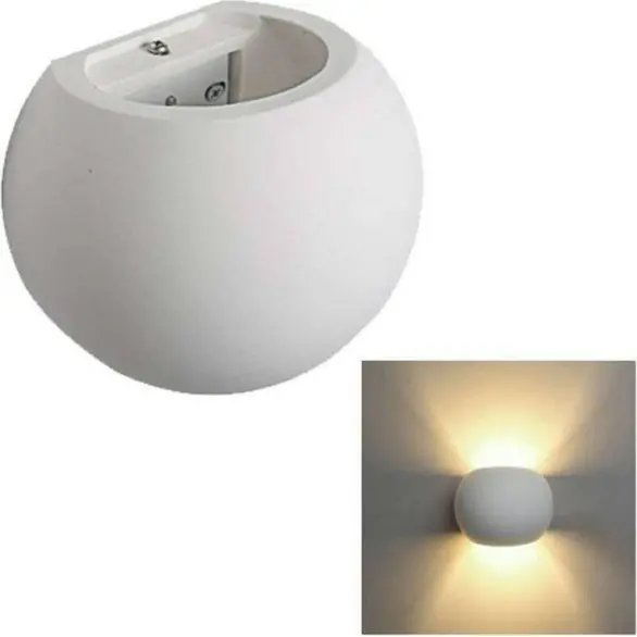 Biała gipsowa lampa ścienna okrągła lampa sufitowa gs-5017 oświetlenie...