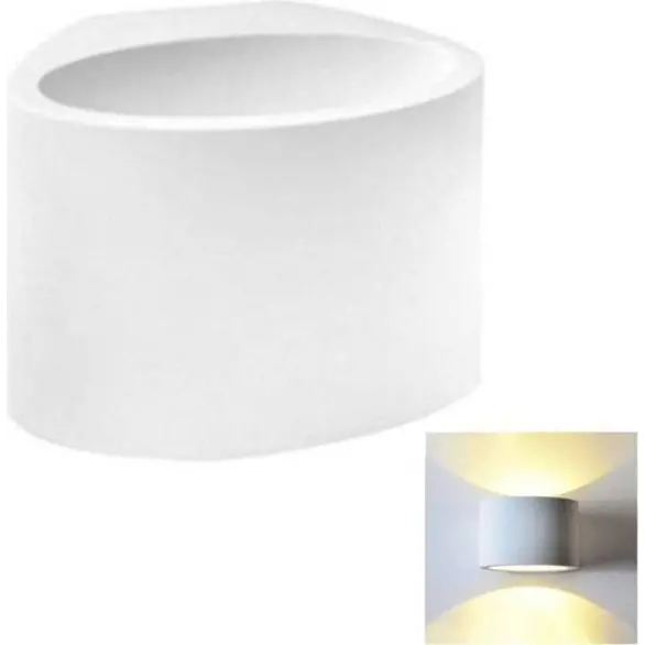 Lampa sufitowa wewnętrzna gs-5016 biała gipsowa ścienna ścienna nowoczesna g9...