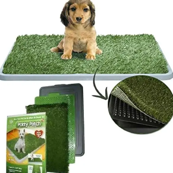 Maxi żwirek toaletowy dla średnich psów i kotów z chłonną trawą syntetyczną