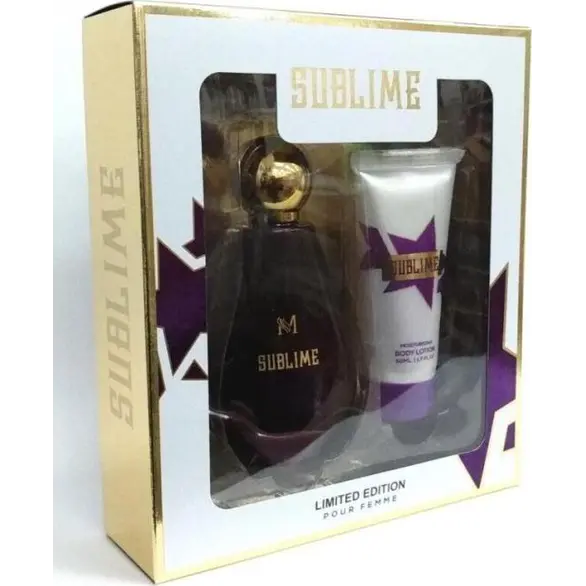 Zestaw Podarunkowy Kobieta Sublime Pudełko Perfum 50ml + Balsam do Ciała 50ml