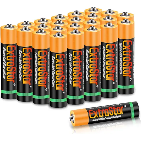 72 baterie AA 1,5 V 3 paczki po 24 naładowane długi czas trwania Extrastar R6