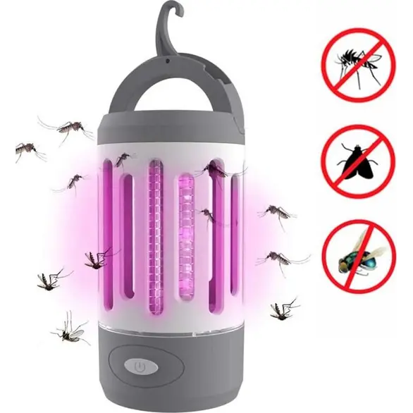 Elektryczna latarka z moskitierą LED Camping komary 3W akumulator