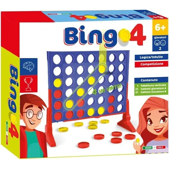 Stwórz Four Online gra planszowa Bingo 4 dla dzieci od 6 lat +