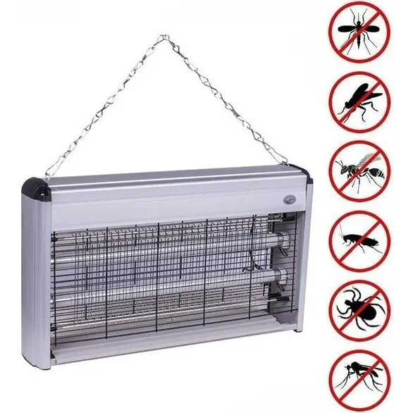 Elektryczna moskitiera 30W przeciw komarom muchy 2 lampy UV elektroinsektycyd