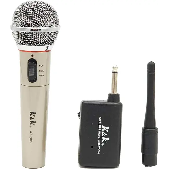 Bezprzewodowy, jednokierunkowy mikrofon dynamiczny z odbiornikiem wokalnym do...