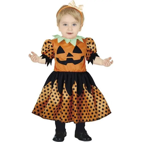 Karnawałowy kostium dyniowy na Halloween dla dziewczyna w wieku 18-24 miesięcy