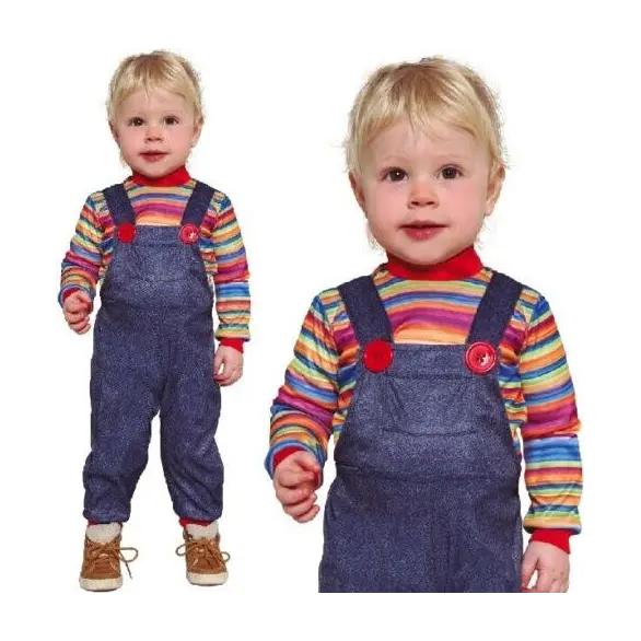 Kostium karnawałowy dla lalki Evil Chucky na Halloween dzieci 12-24 miesięcy...