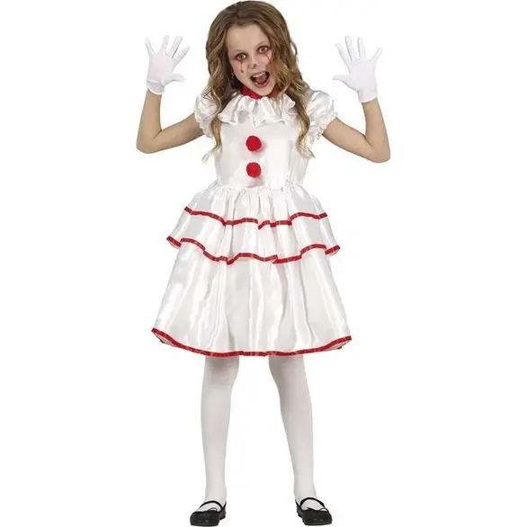 Kostium na Halloween zabójca-klaun-klaun, sukienka dla dziewczynki 5-12 lat...