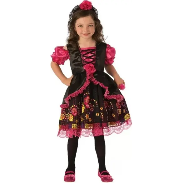 Kostium na Halloween Catrina Dia de los Muertos dziewczynka 5-7 lat karnawał