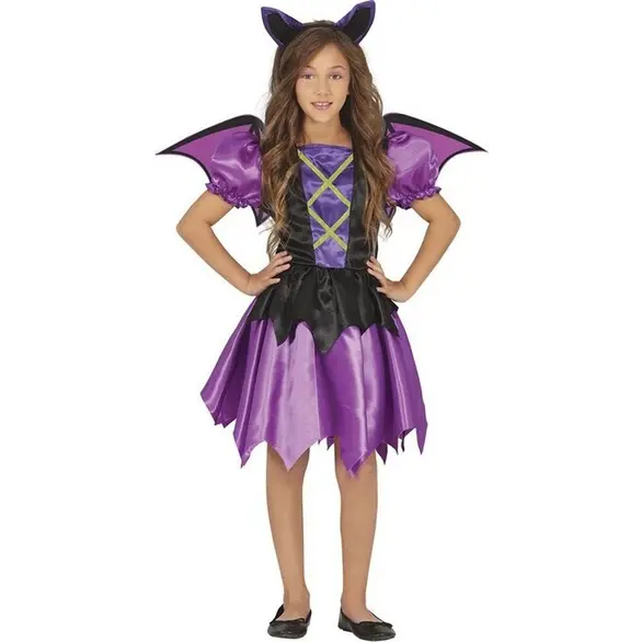 Fioletowy kostium nietoperza na Halloween dla dziewczynki 5-12 lat na...