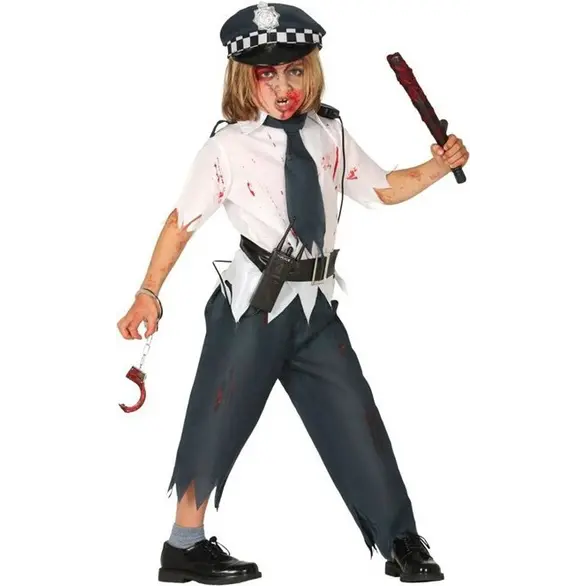 Kostium na Halloween policjant zombie przebranie chłopak dziewczynka 5-12 lat...
