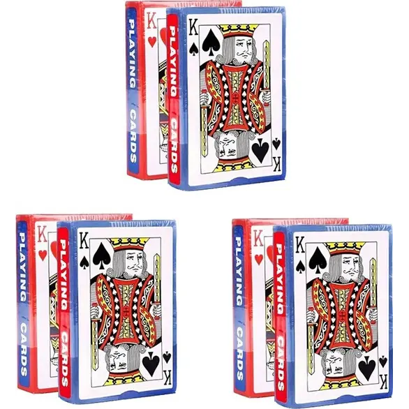 6 talii 52 plastyfikowanych kart do gry w pokera Gry Black Jack Remik Scala 40