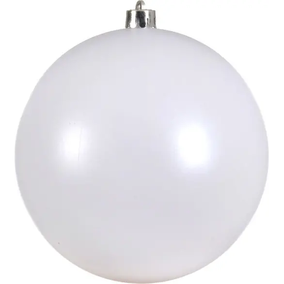 Bombka świąteczna 20cm Biała kula Dekoracja do dekoracji choinkowych