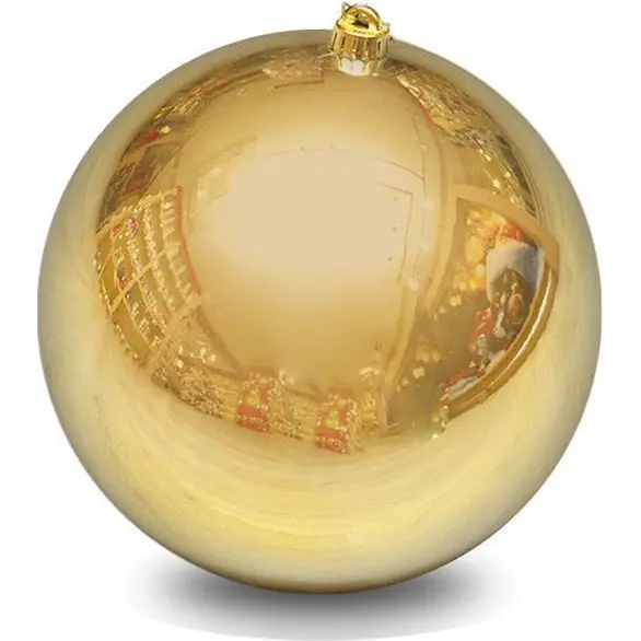 Bombka świąteczna 20cm Błyszcząca złota Pomysł prezent Ozdoby choinkowe PCV