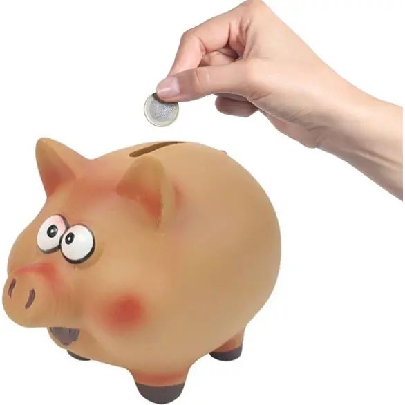 Ładna świnka skarbonka ceramiczna świnka 12x7x8cm pojemnik na monety