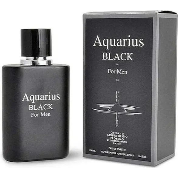 Perfumy męskie Aquarius Black 100 ml Woda toaletowa w sprayu prezent Niego