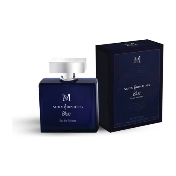 Notes & Rhythms Niebieskie perfumy 100 ml Eau de parfum Homme pomysł prezent