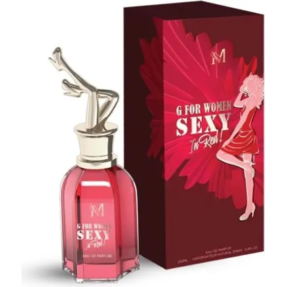 Perfumy damskie G For Women Sexy in Red 100 ml Woda perfumowana Prezent