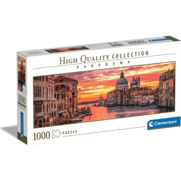 Puzzle 1000 elementów Canal Grande w Wenecji Panorama, kolekcja 98x33cm 14 lat+