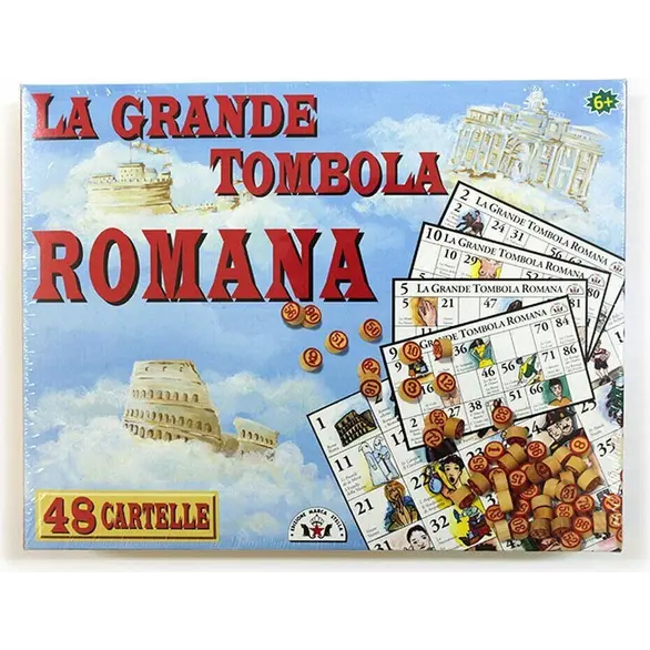 Rzymskie świąteczne bingo z 48 kartonowymi grami planszowymi