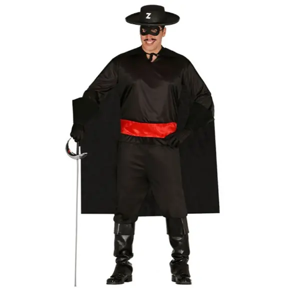 Kostium karnawałowy Zorro ubrany przebranie szermierza bandyty rozmiar męski L