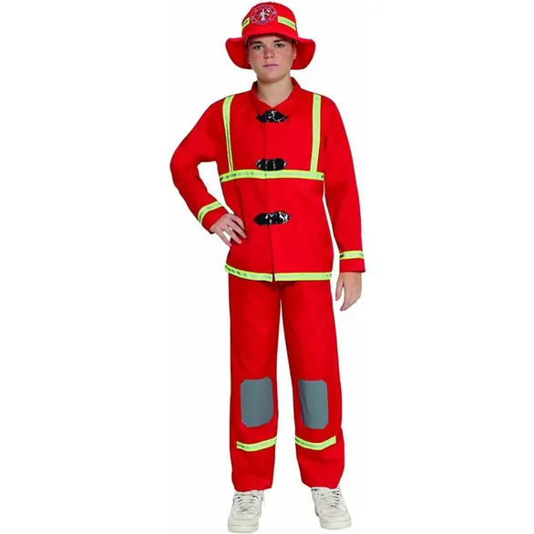 Kostium karnawałowy strażaka Przebranie strażaka dla chłopców w wieku 14-16 lat