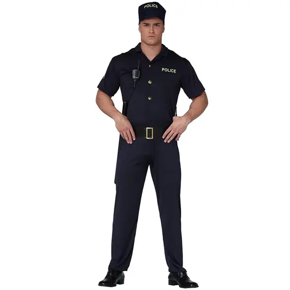 Kostium karnawałowy policjant policji dorosły mężczyzna unisex M/L halloween (M)