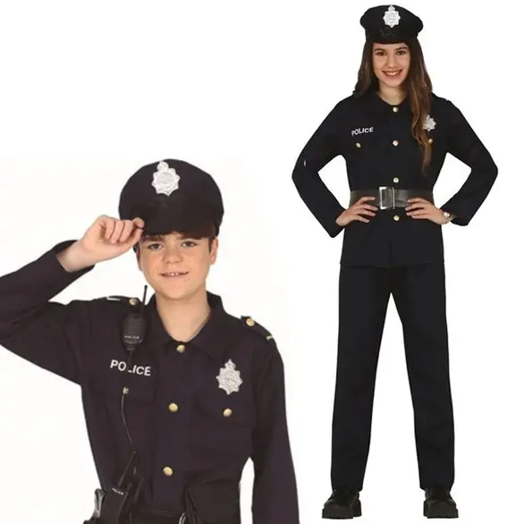 Kostium karnawałowy Policjant Strój policyjny unisex chłopców w wieku 14-16 lat