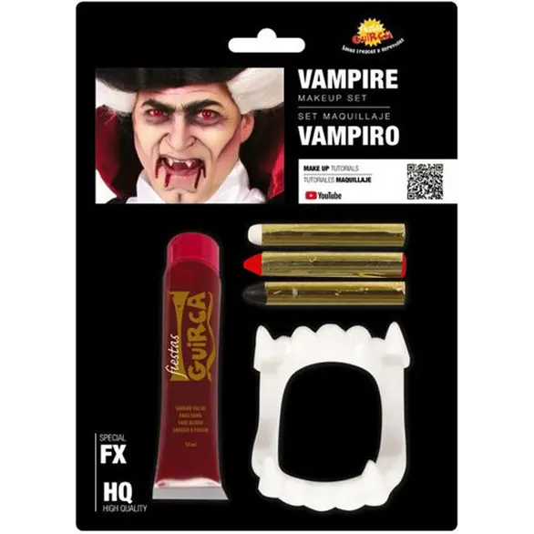 Karnawałowe sztuczki do makijażu Makijaż wampirów Sztuczne zęby krwi do twarzy