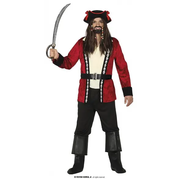 Kostium karnawałowy korsarza pirata dla dorosłego mężczyzny w rozmiarze M