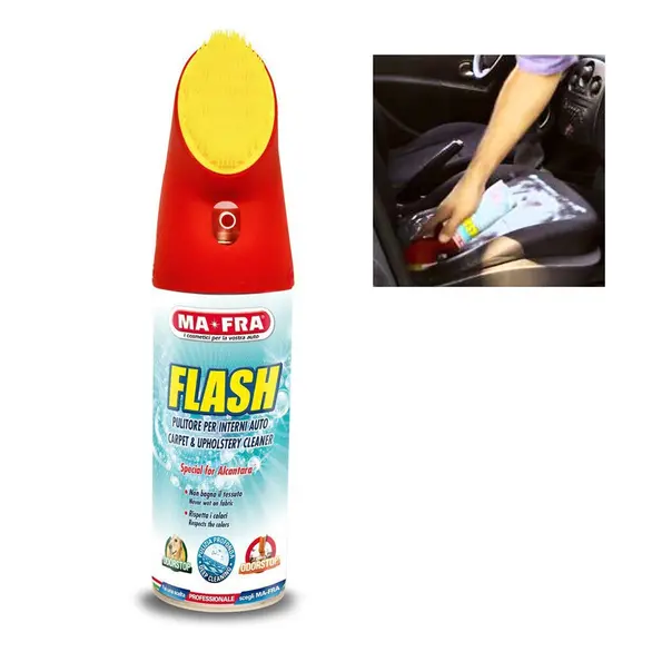 Środek do czyszczenia na sucho w sprayu Flash ze szczotką 400ml Car Interior