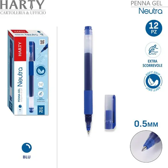 12 długopisów Długopisy żelowe Długopis 0,5 mm Fine Red/Blue/Black School...
