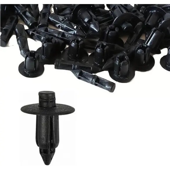 240 sztuk Nitowane czarne plastikowe klipsy mocujące do motocykli...