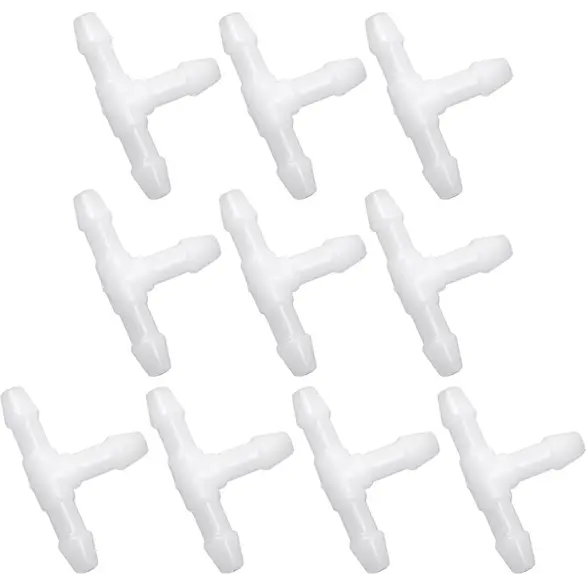 120 białych złączek T, 3-kierunkowe złącze płynu do wycieraczek szyby przedniej