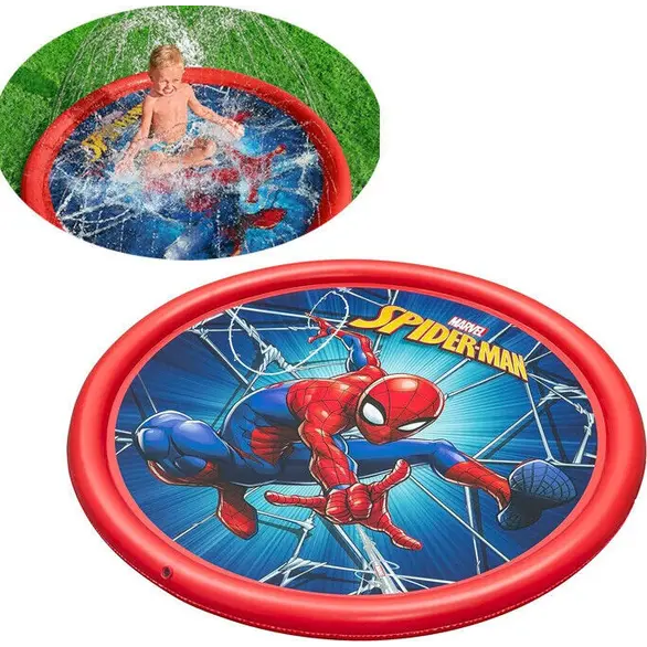 Wodna mata do zabawy dla dzieci Splash Pad 165cm Spiderman Pool Garden