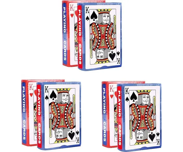 6 talii 52 plastyfikowanych kart do gry w pokera Gry Black Jack Remik Scala 40