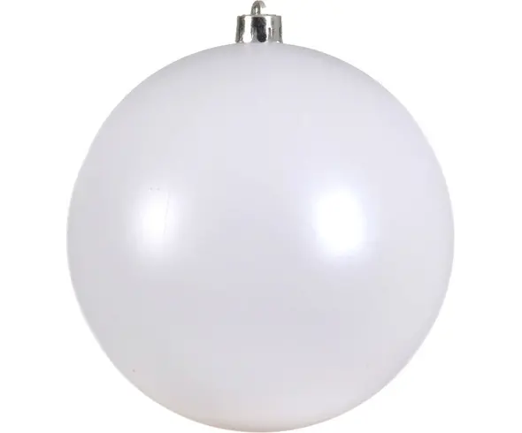 Bombka świąteczna 20cm Biała kula Dekoracja do dekoracji choinkowych