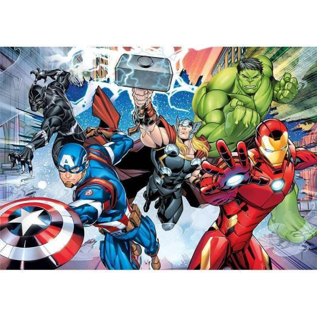 Puzzle dla dzieci 30 elementów Avengers Maxi Marvel Clementoni 3+ SuperColor...