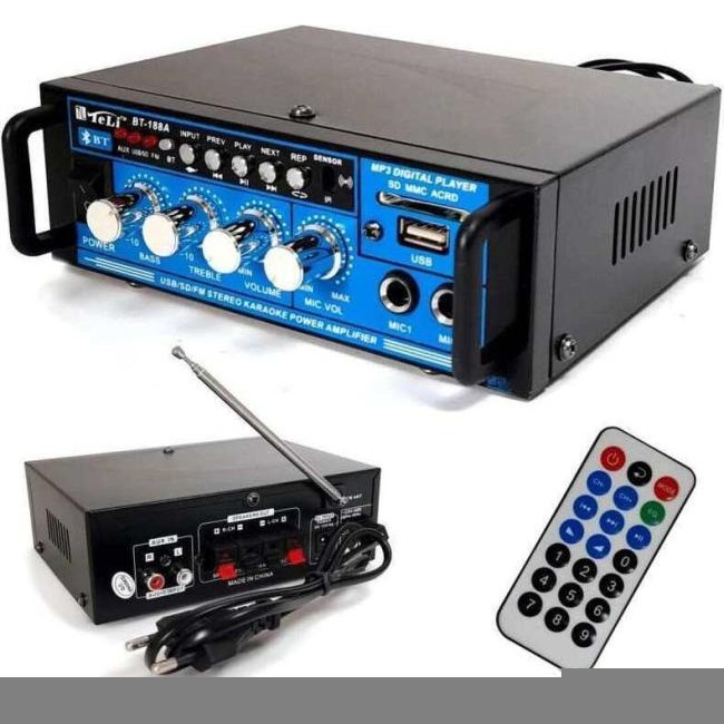 BT188A 2-kanałowy samochodowy domowy HI-FI USB AUX FM stereofoniczny...