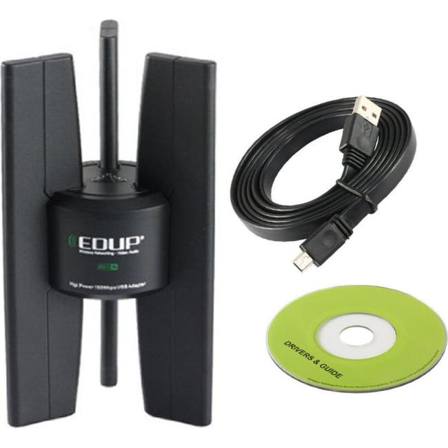 Edup USB Adapter odbiornika Wi-Fi odbierający sygnał bezprzewodowy 2,4 GHz