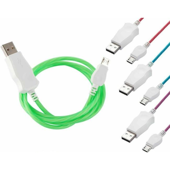 Kabel ładujący USB Led Luminous USB C Szybkie ładowanie Przesyłanie danych...