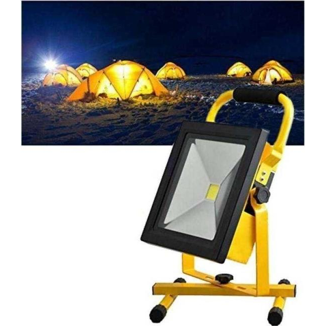Spotlight led light baterie akumulatorowa lampa 30w outdoor camping 804